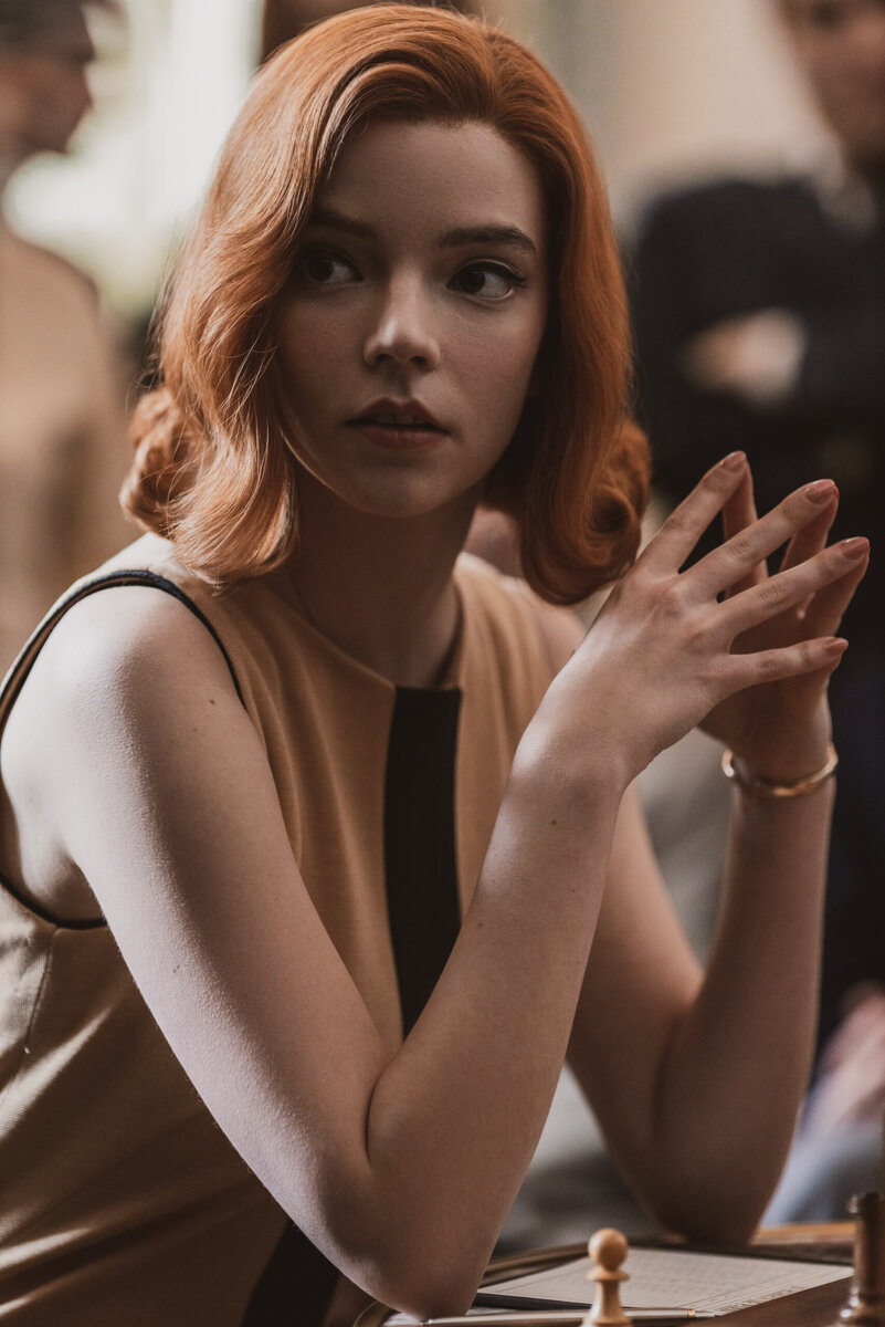 Аня Тейлор-Джой в сериале "Ход королевы"