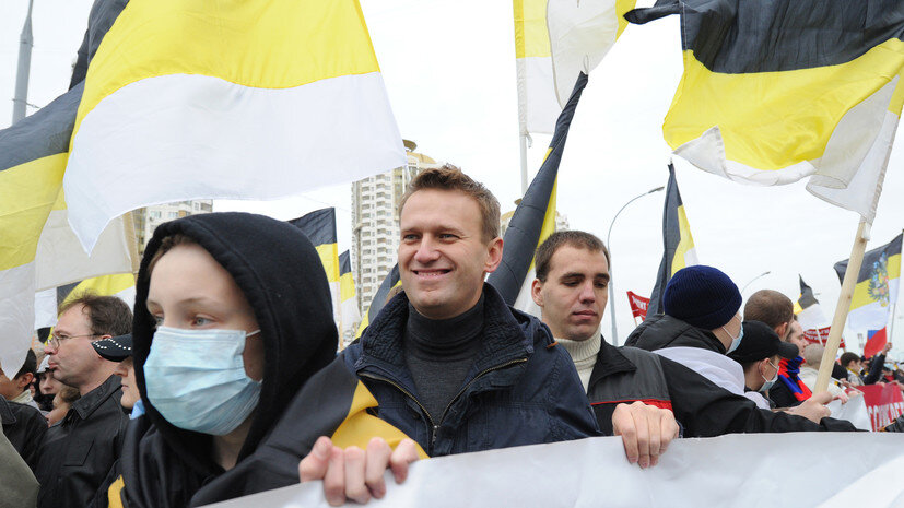 Алексей Навальный на акции «Русский марш» РИА Новости © Илья Питалев