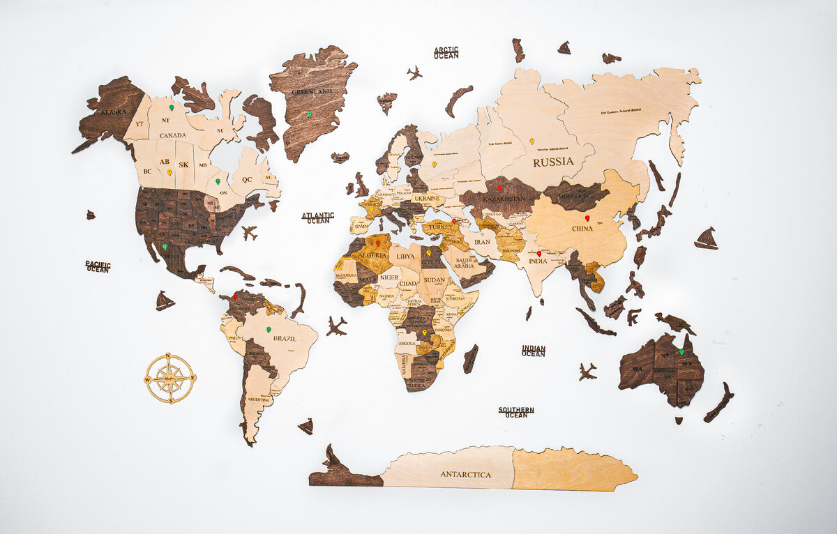 Скретч-карта мира Travel Diary