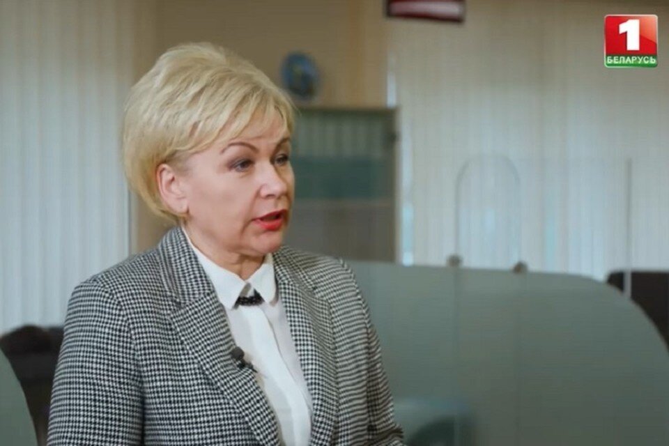     Министр труда и соцзащиты Беларуси Ирина Костевич. Скрин видео