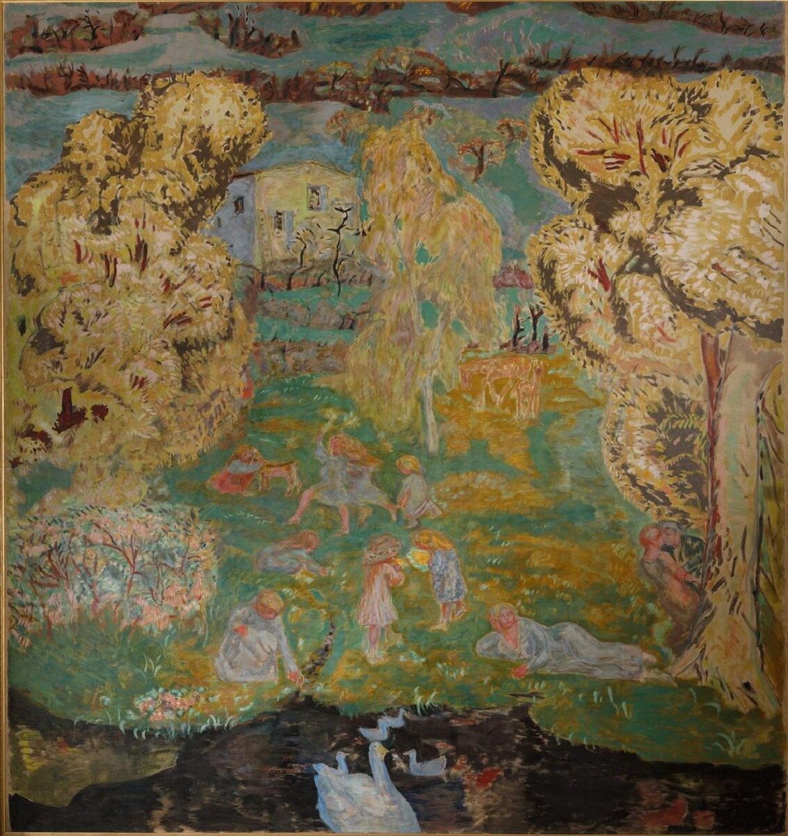 Ранней весной в деревне. Панно. 1912 (Источник - newestmuseum.ru)