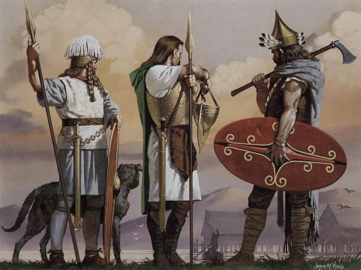 Более поздний рисунок встречи трёх вождей: Андуиса Пуника, Лагуната Умарила и Карона Ориса