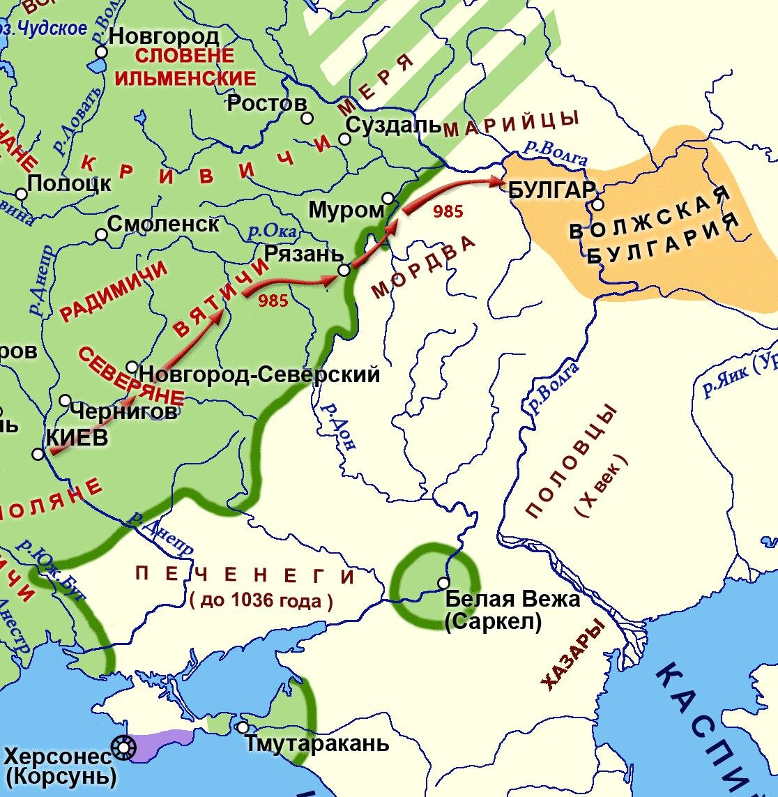Волжская булгария карта в 10 веке - 92 фото