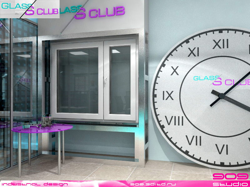 Часы из стекла от GlassClub. Дизайнер - Павел Сапов.