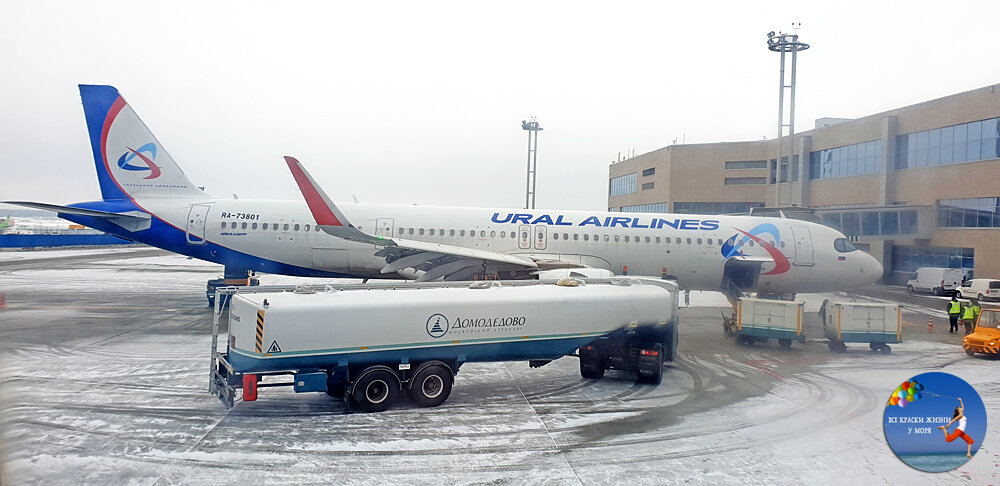 В аэропорту Домодедово.