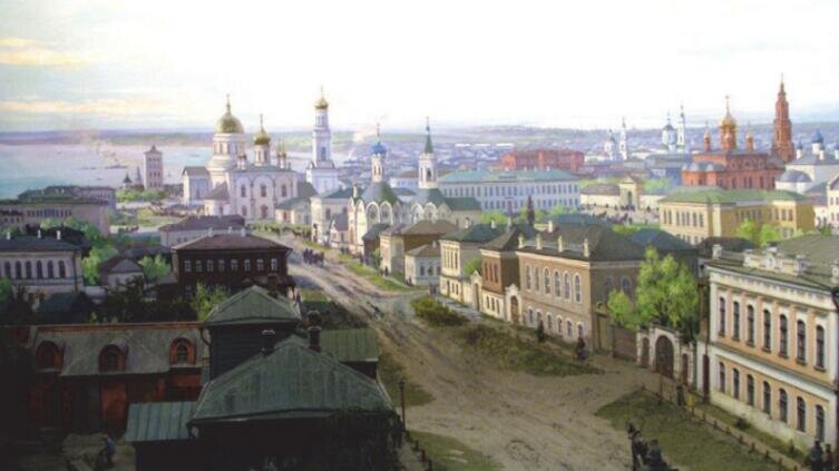    Неизвестный автор, «Улица Стрелецкая в старом Симбирске» Фото: Музей Мемориал В. И. Ленина, Thomas Taylor Hammond (1920-1993), по лицензии CC BY-SA 4.0
