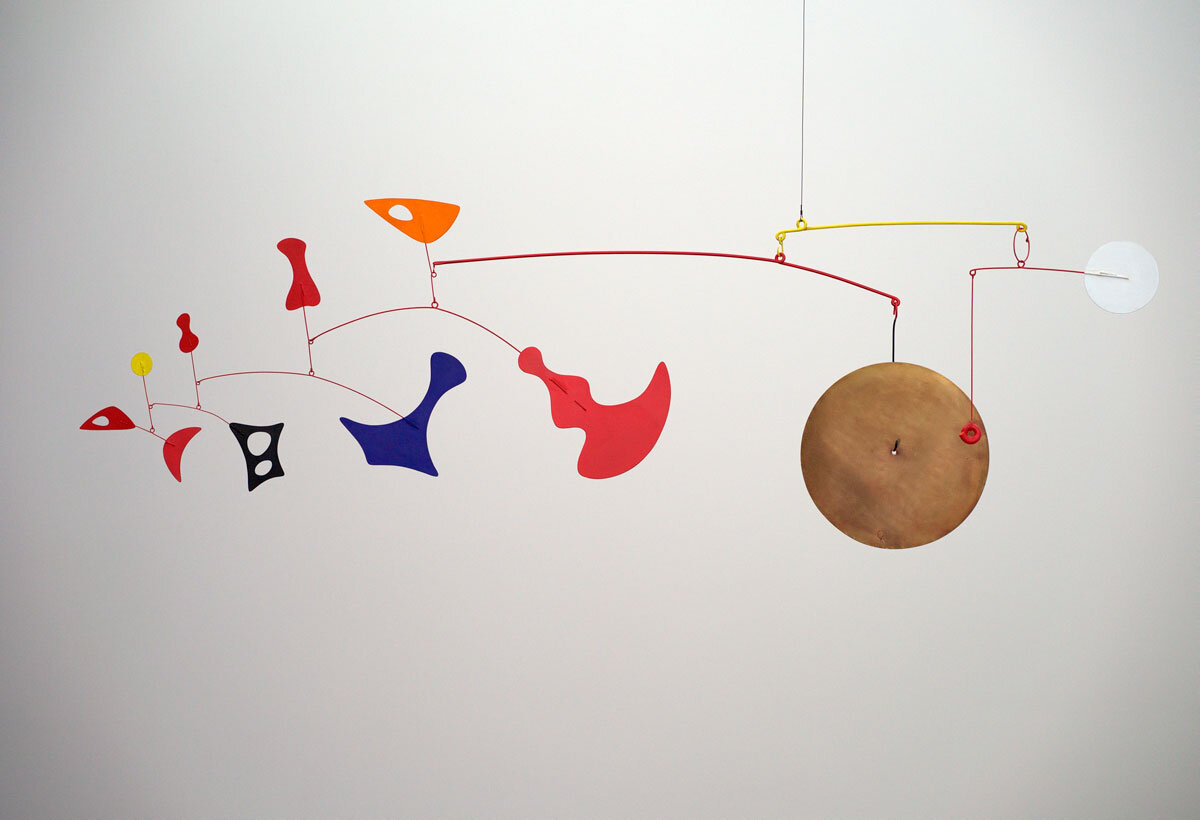 Alexander Calder, Dispersed Objects with Brass Gong, 1948.