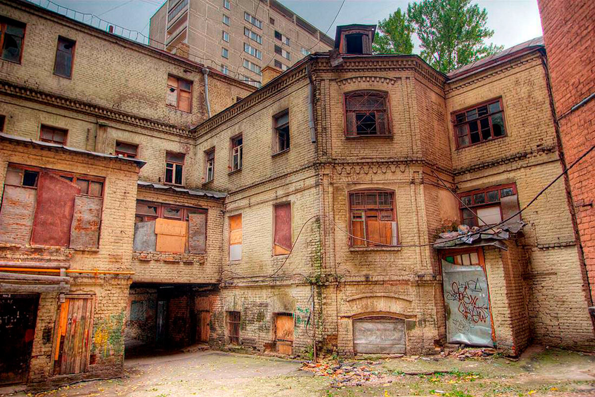 старые домики в москве