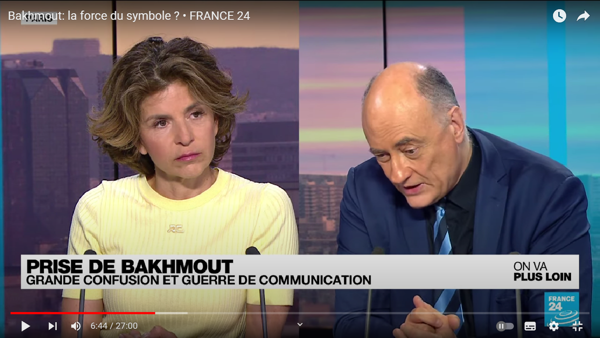 Рябински на допросе святой инквизиции. Скриншот из передачи с канала France24 в YouTube