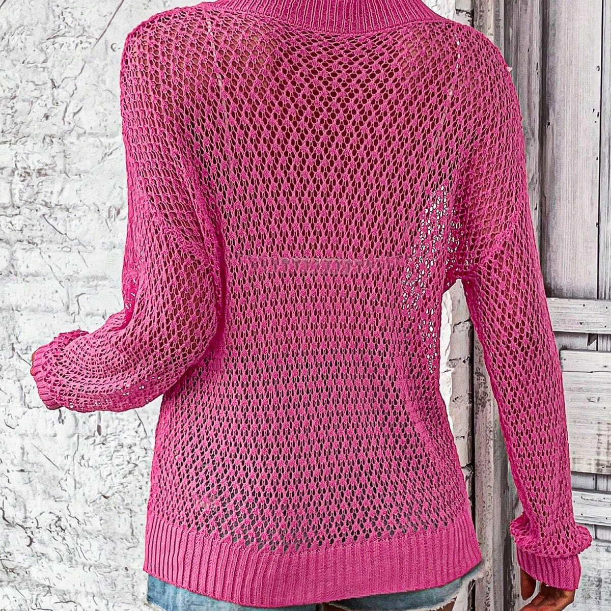 Привет, друзья мои! Подоспела моя новая партия «утащено с сайта Shein» — красивые ажурные джемперы, пуловеры и топы, которые можно запросто связать спицами.-10