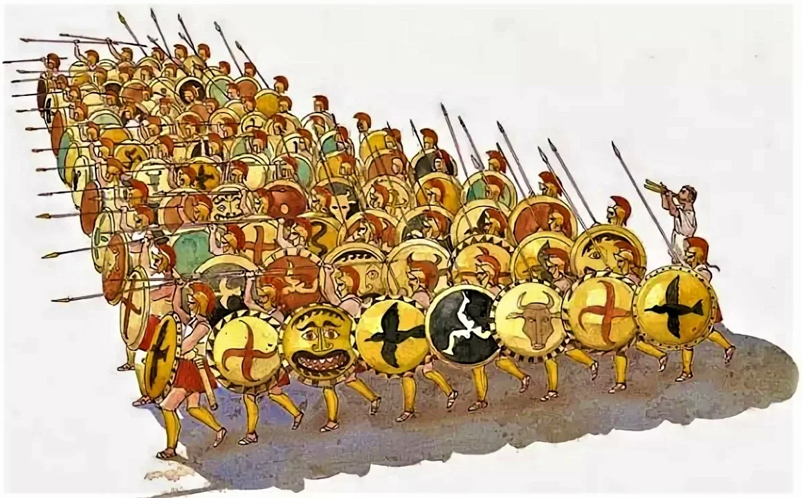 боевой порядок пехоты в греции.