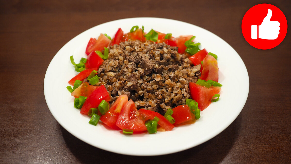 Гречка с печенью в мультиварке