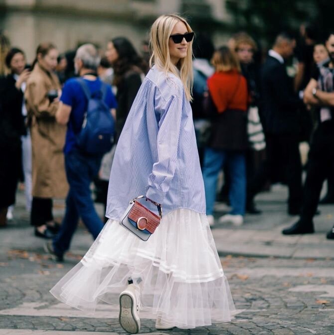 Подбирайте правильное количество прозрачных элементов в наряде