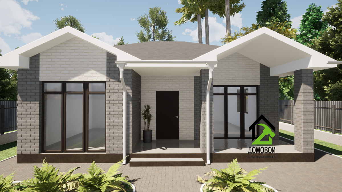 Проект разработан архитектором ООО "Строительная компания "Домовой" (г. Краснодар)