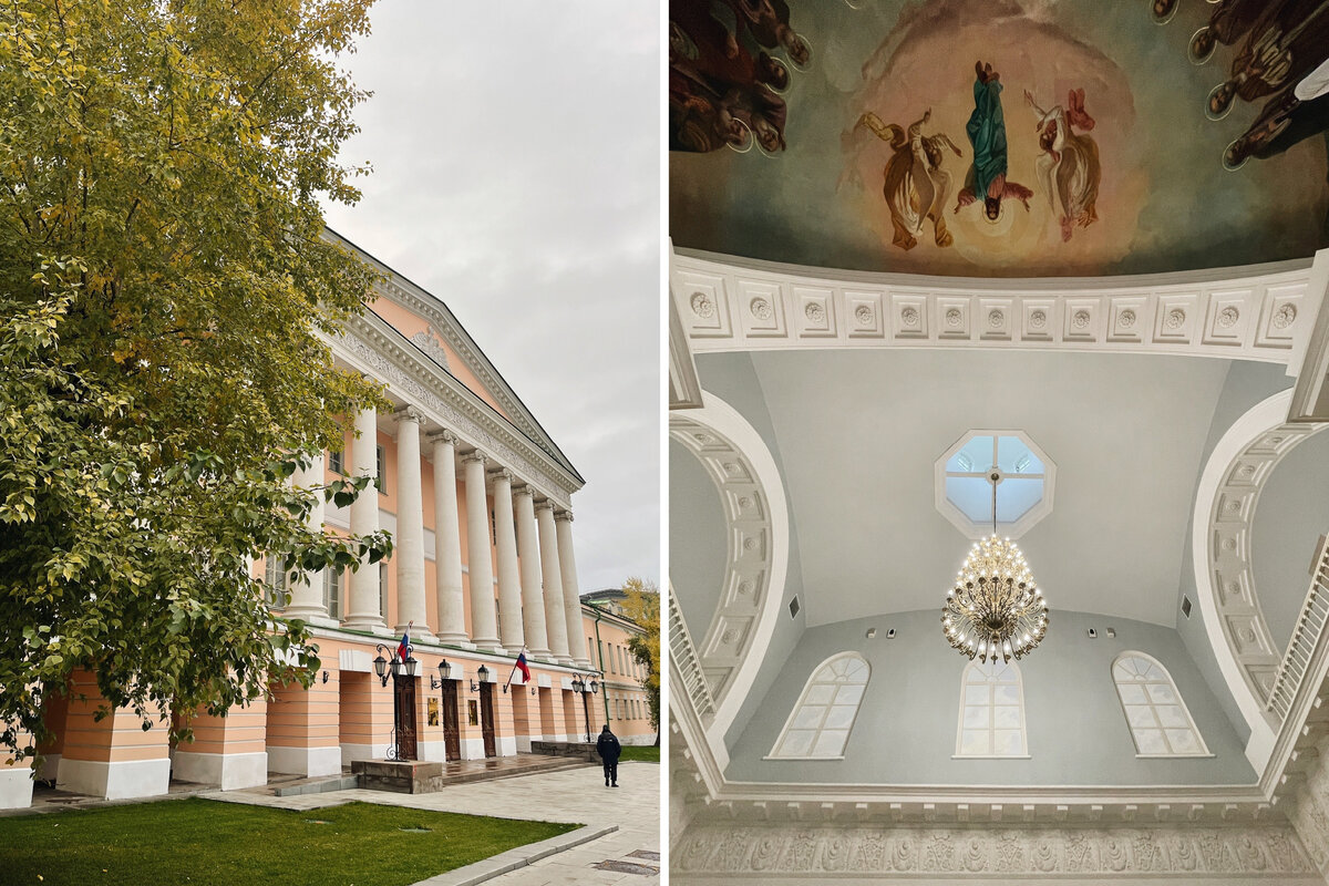 В объем дома Матвей Казаков включил старые каменные палаты 18 века. При этом реставраторы обнаружили в кладке кирпичи с клеймами 1690-1710 годов