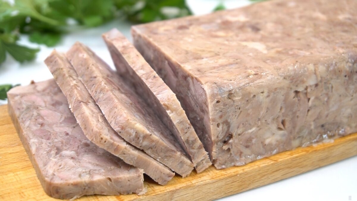 Мясо свиных голов варено-копченое Garibaldi прессованное 1 кг в АШАН - купить с 