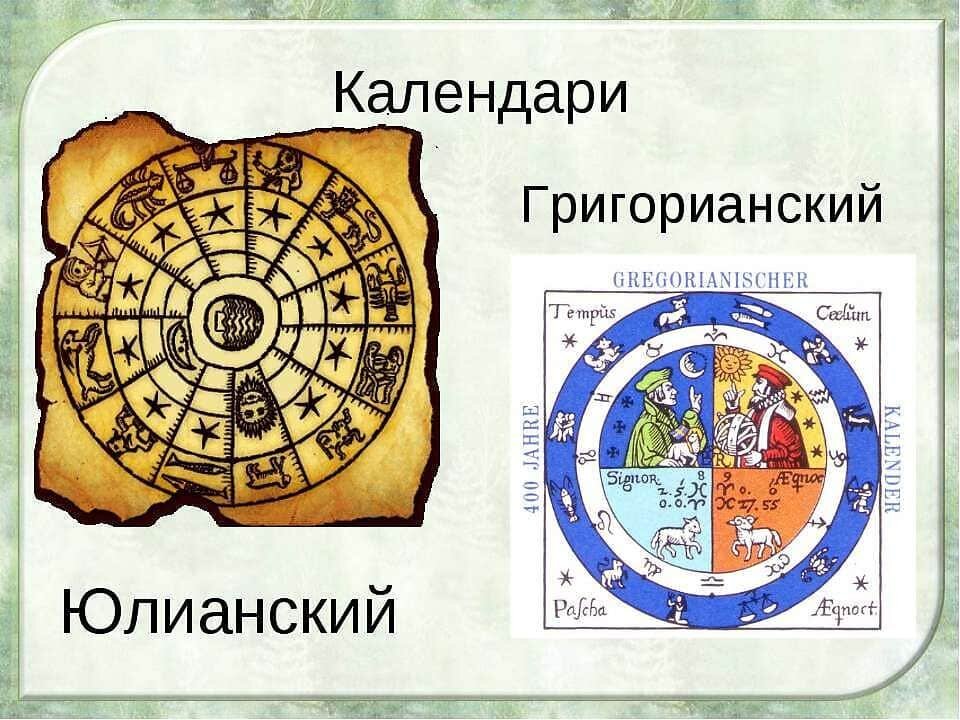 Календари - Юлианский и Григорианский. Фото из интернета. Ссылка: https://yandex.ru/images/search? 
