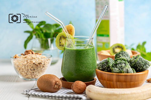 Шпинатный смузи.