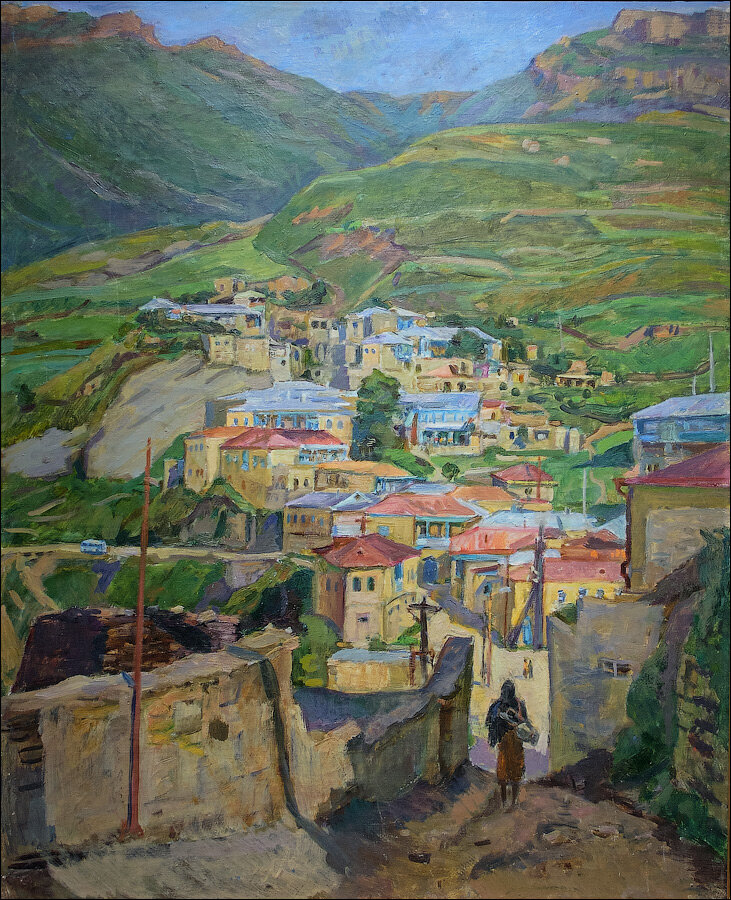 Власова К.Ф. В ауле, 1981 / Галерея Клары Власовой. Листайте!