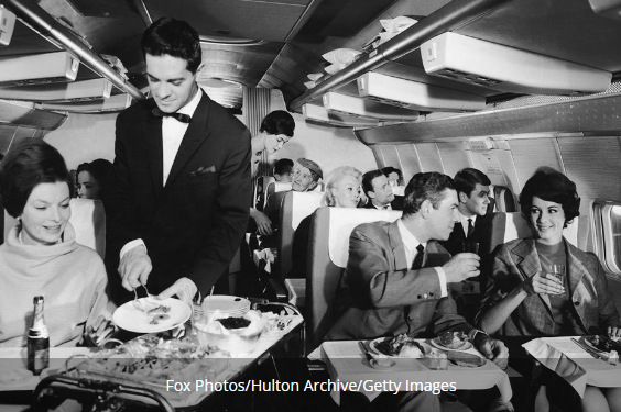 Обед на рейсе Lufthansa, 1967 год