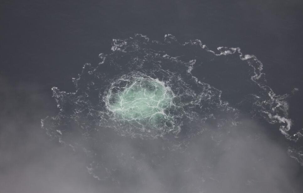    Место происшествия на газопроводе "Северный поток - 2", 28 сентября 2022 года  Swedish Coast Guard via AP