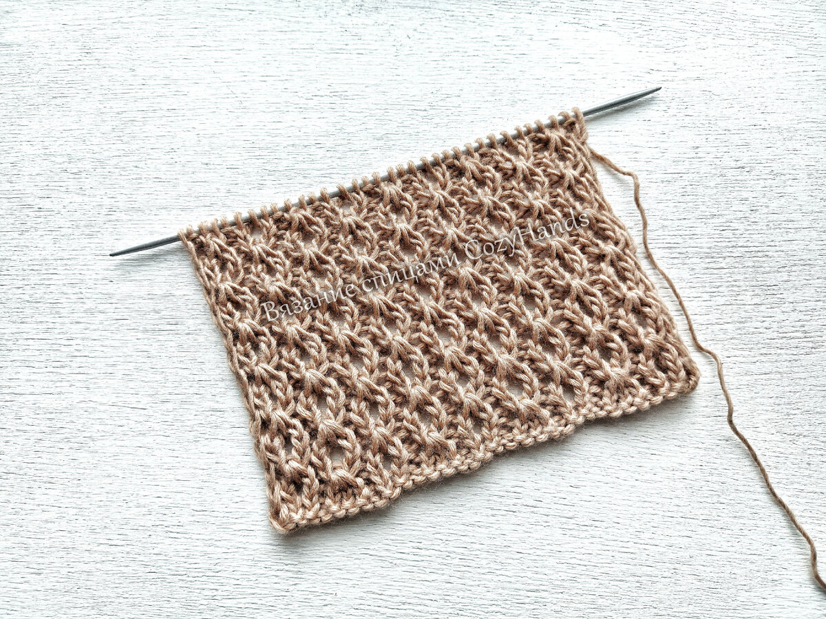 Универсальный узор спицами для вязания женских, мужских и детских изделий