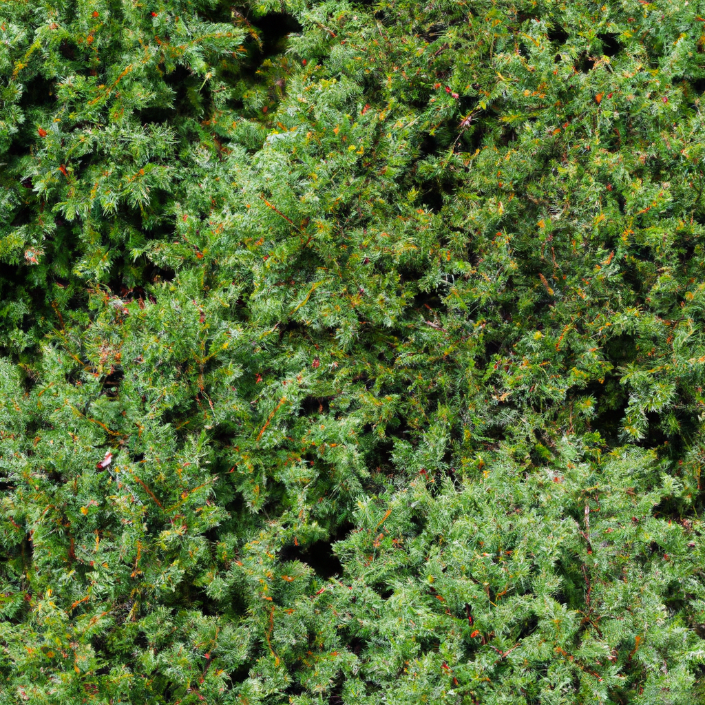 Карликовые ели растущие ковром.