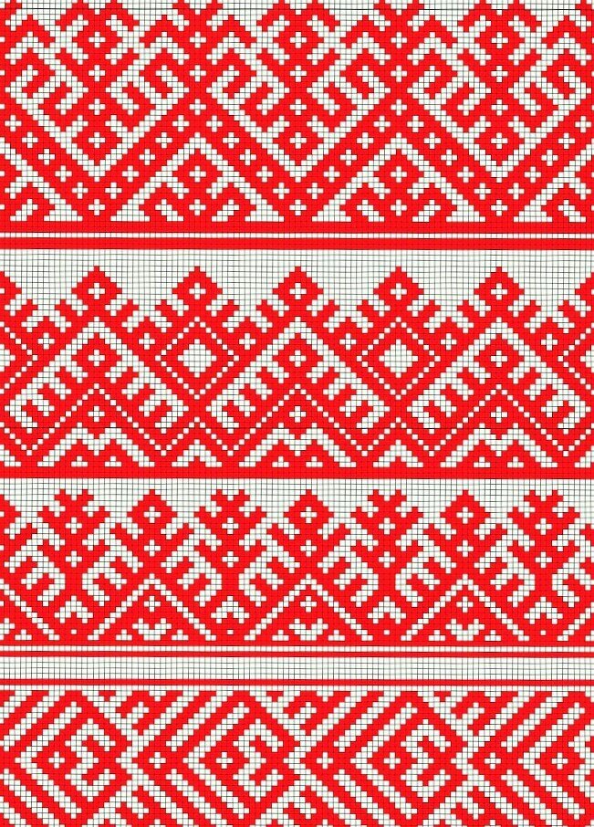 Косой крест - самый частый мотив русских вышивок. Листайте - вышивки интересны!