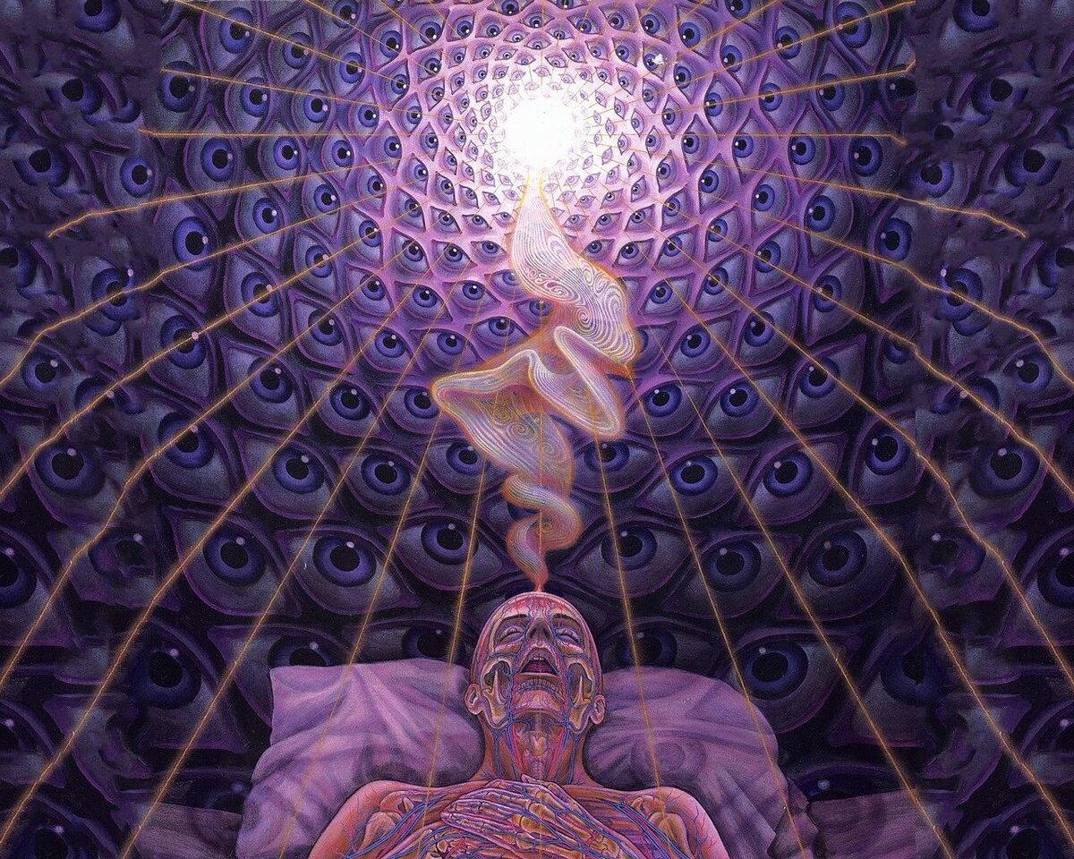 Картина художника Алекса Грея «Умирание»