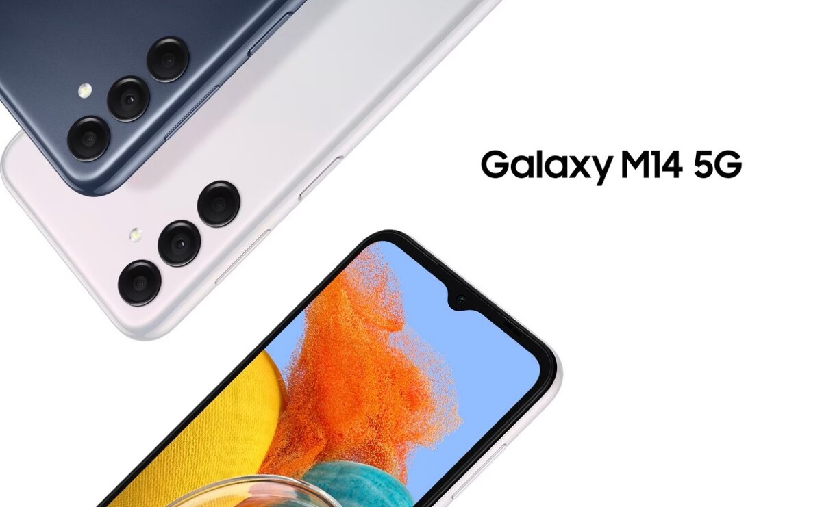 Промо-графика смартфона Samsung Galaxy M14 5G