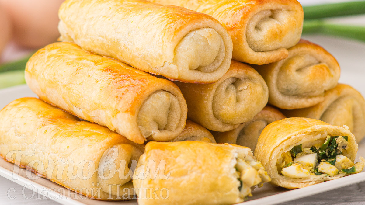 ПИРОЖКИ с яйцом и зеленым луком