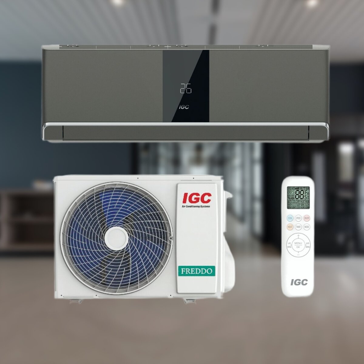 Серия Freddo Grey DC Inverter Как Вам такое цветовое решение? | IGC  Климатическая компания | Дзен