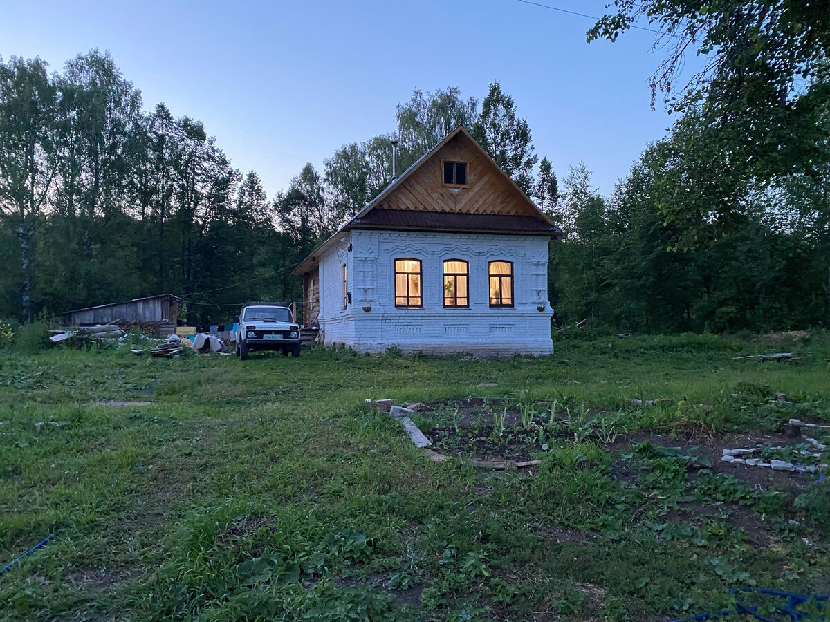 Белая Нива, побелённый дом. 