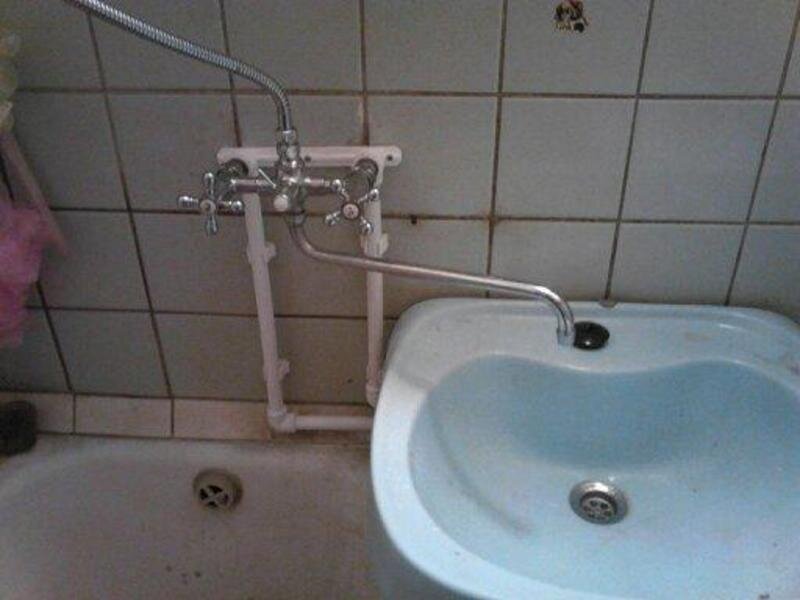 Высота монтажа смесителя в ванной комнате