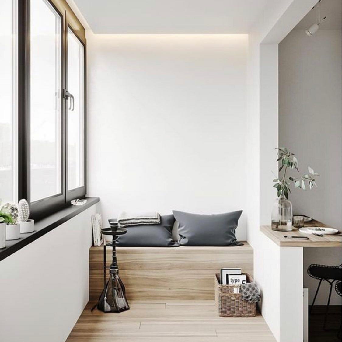 Место Саратов . Совмещенный балкон с комнатой для маленькой квартиры.В современном стиле.