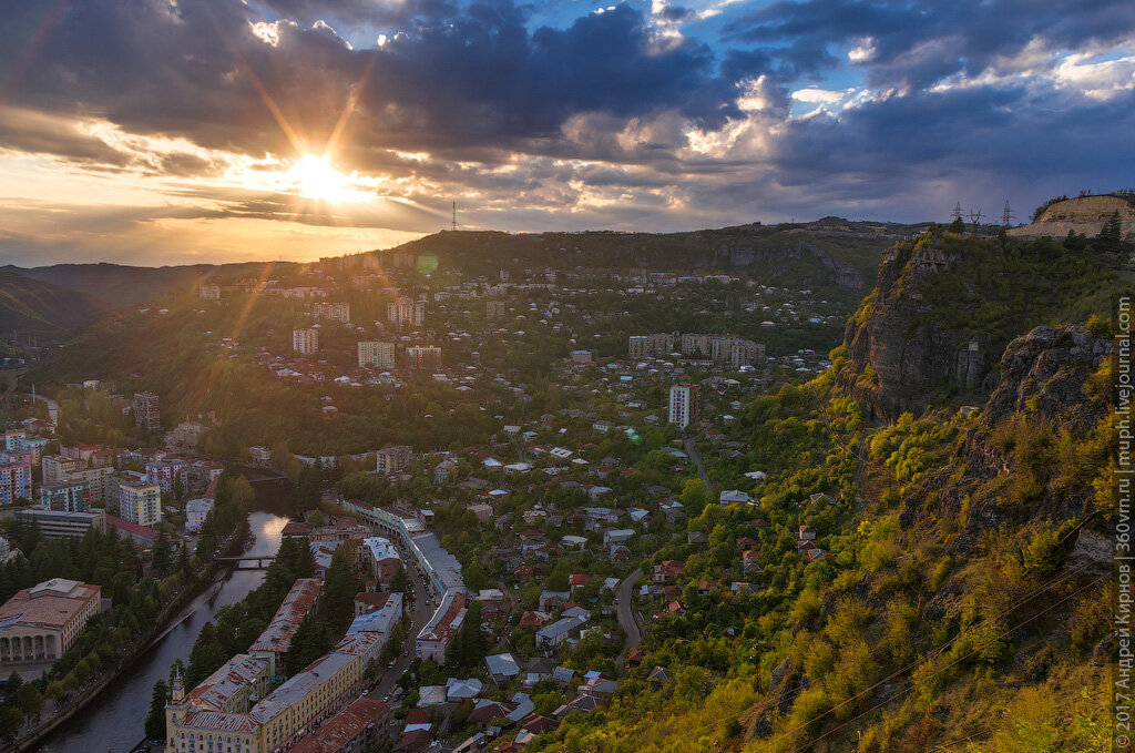 Чиатура с высоты