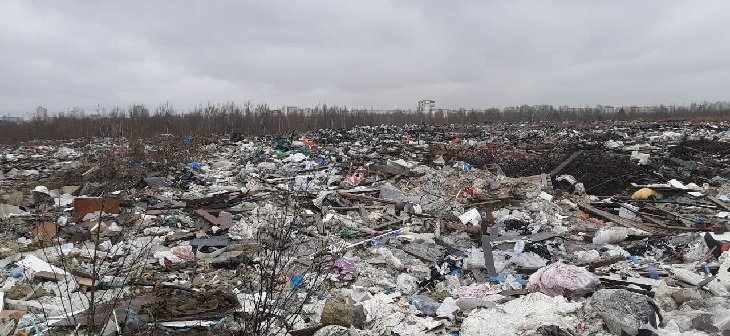Одна из свалок "Мусорного кольца Петербурга". Источник: ВК-группа "Красивый Петербург"