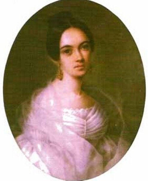Варвара Лопухина. Миниатюра Э. Мартена, 1833 год