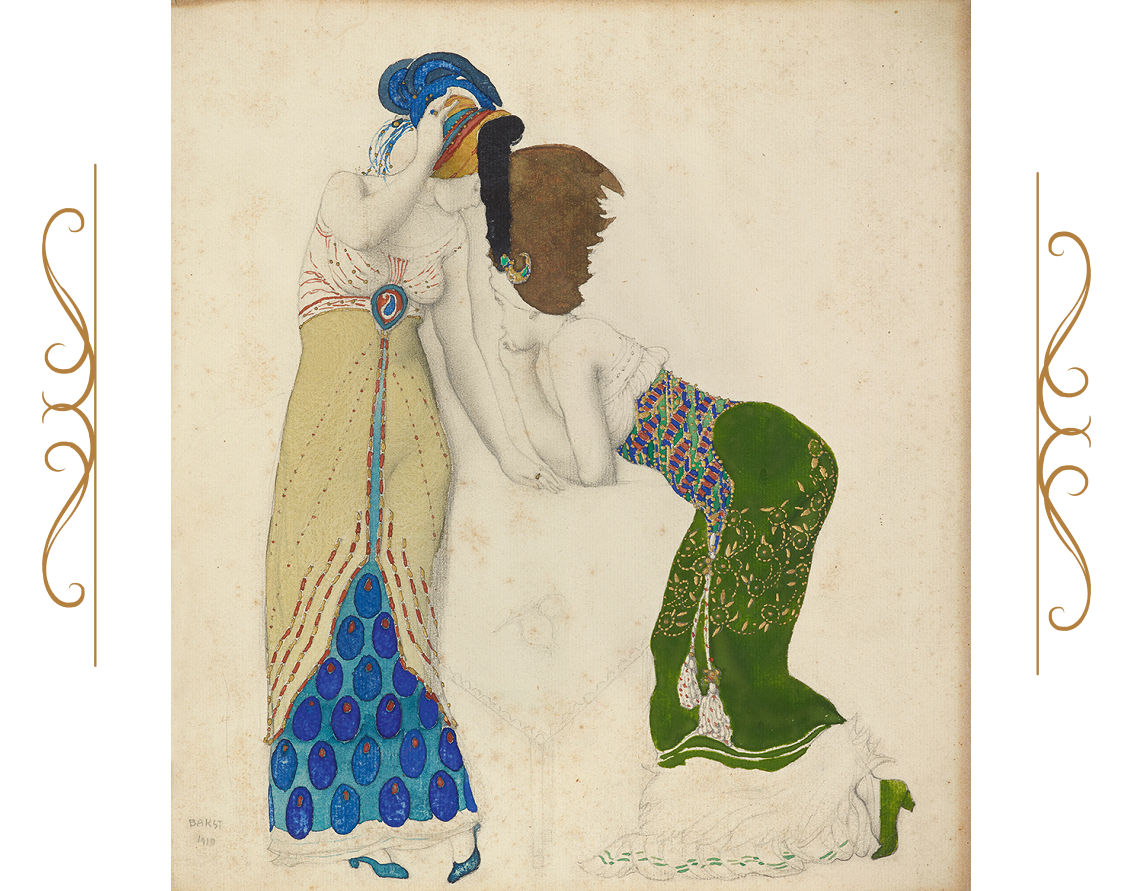 Фантазия на тему современного костюма, Леон Бакст, 1912. (сс) Wikimedia Commons