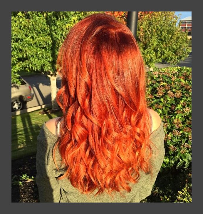 Рыжие волосы после "garnier color naturals"