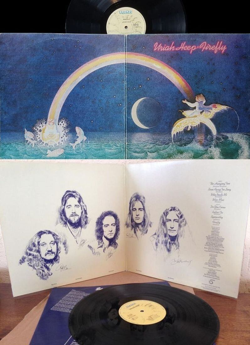 Uriah Heep "Firefly", внешний и внутренний развороты конверта
