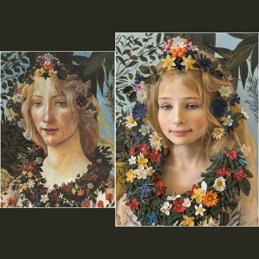 @Nika Golion. Sandro Botticelli. Primavera (detail). Flora.