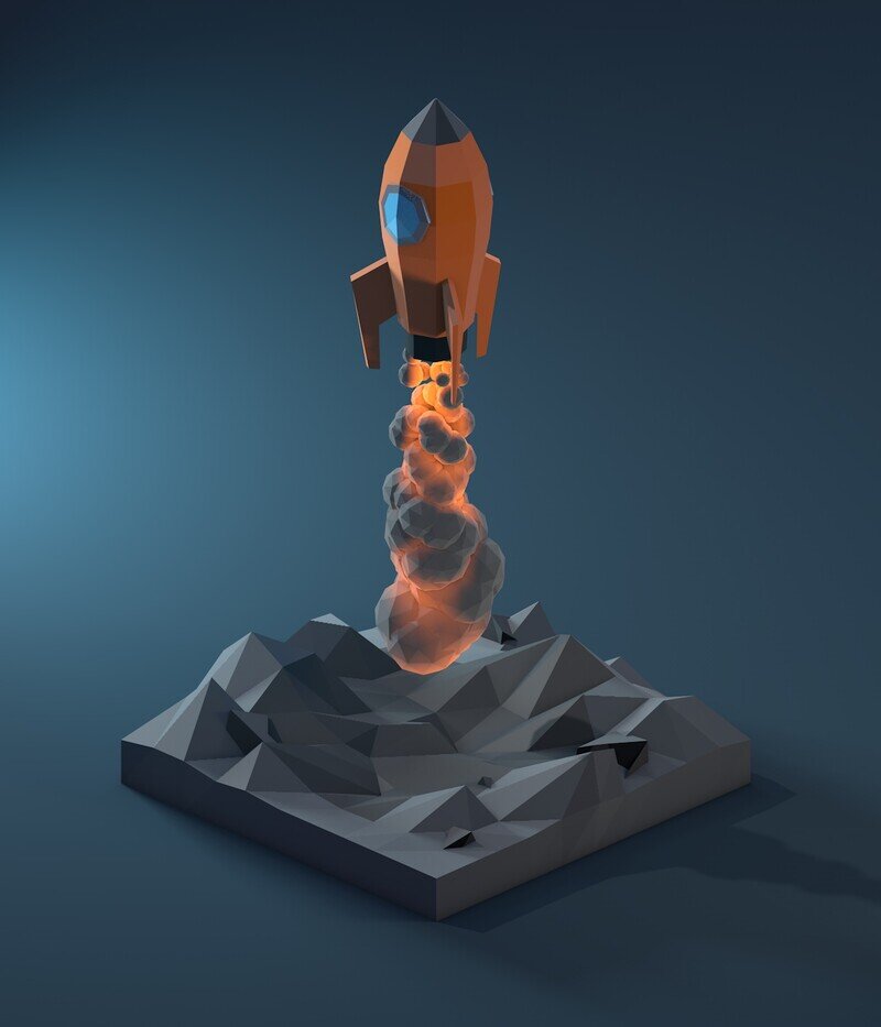 Rocket launch by Pelopoly