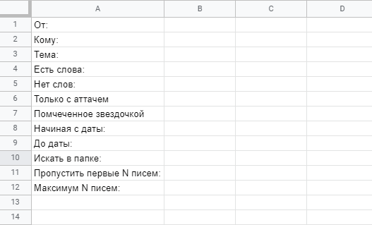 Импорт писем из Gmail в гугл таблицы - как перелопатить авгиевы конюшни ...