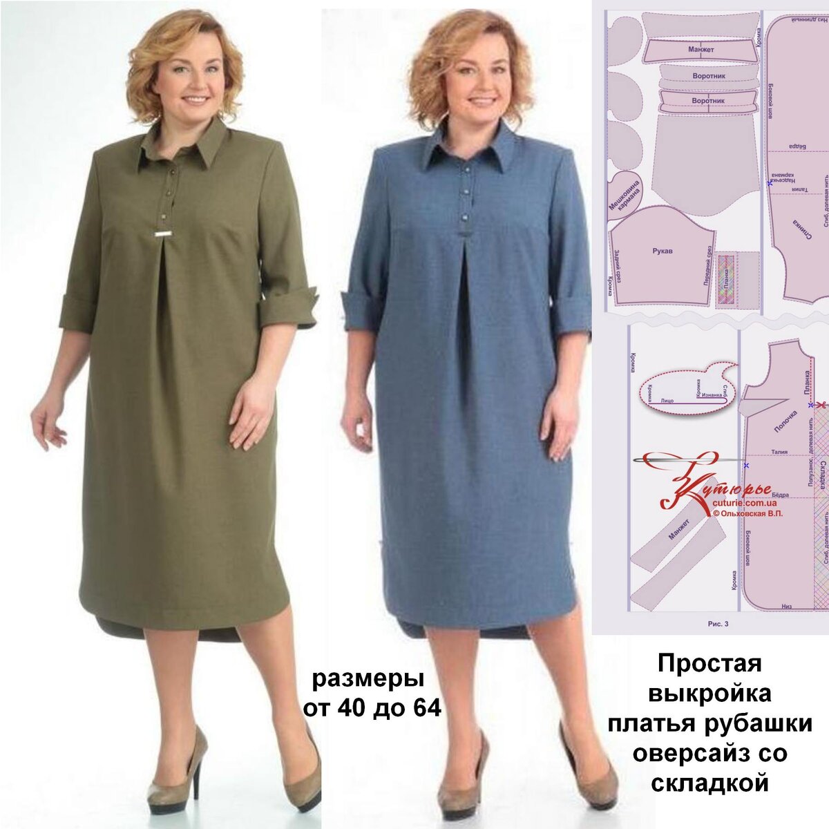 Модное платье-рубашка своими руками (Шитье и крой) – Журнал Вдохновение Рукодельницы