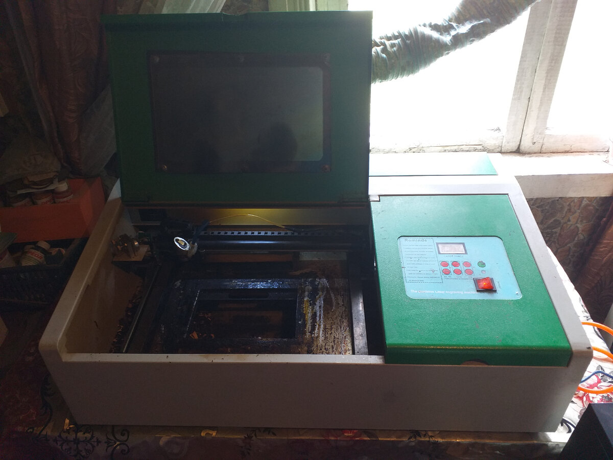 Мой первый лазерный  станок с ЧПУ.  30х20 40 ватт