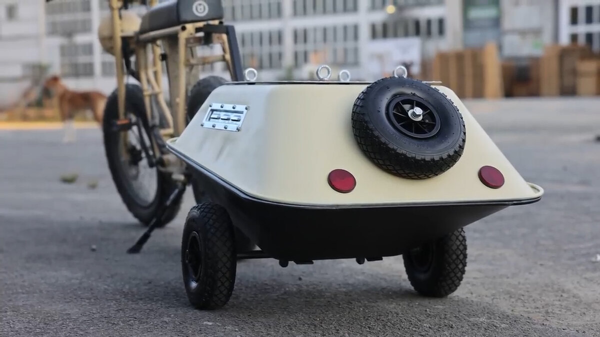 Велоприцеп из тачек