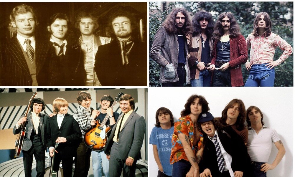 King Crimson, Black Sabbath, Rolling Stones, AC/DC. Фото взяты на Яндекс.Фото. Коллаж - БиС.