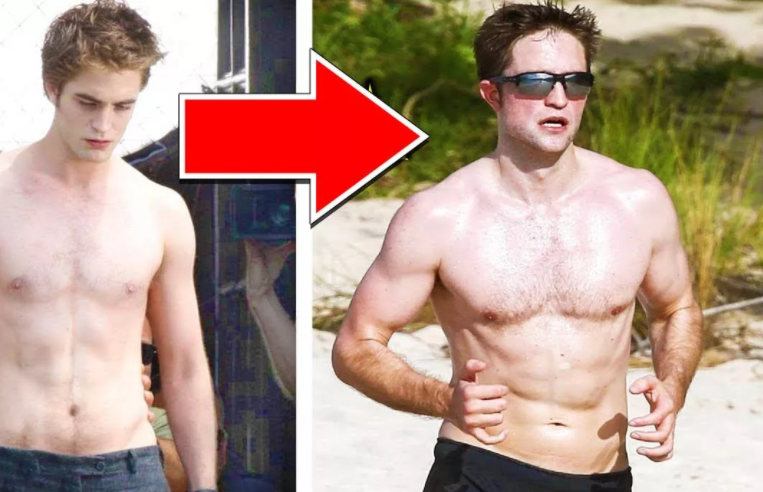 Трансформация мышц худощавого Роберта Паттинсона, героя Сумерок для роли Бэтмана в новом блогбастере