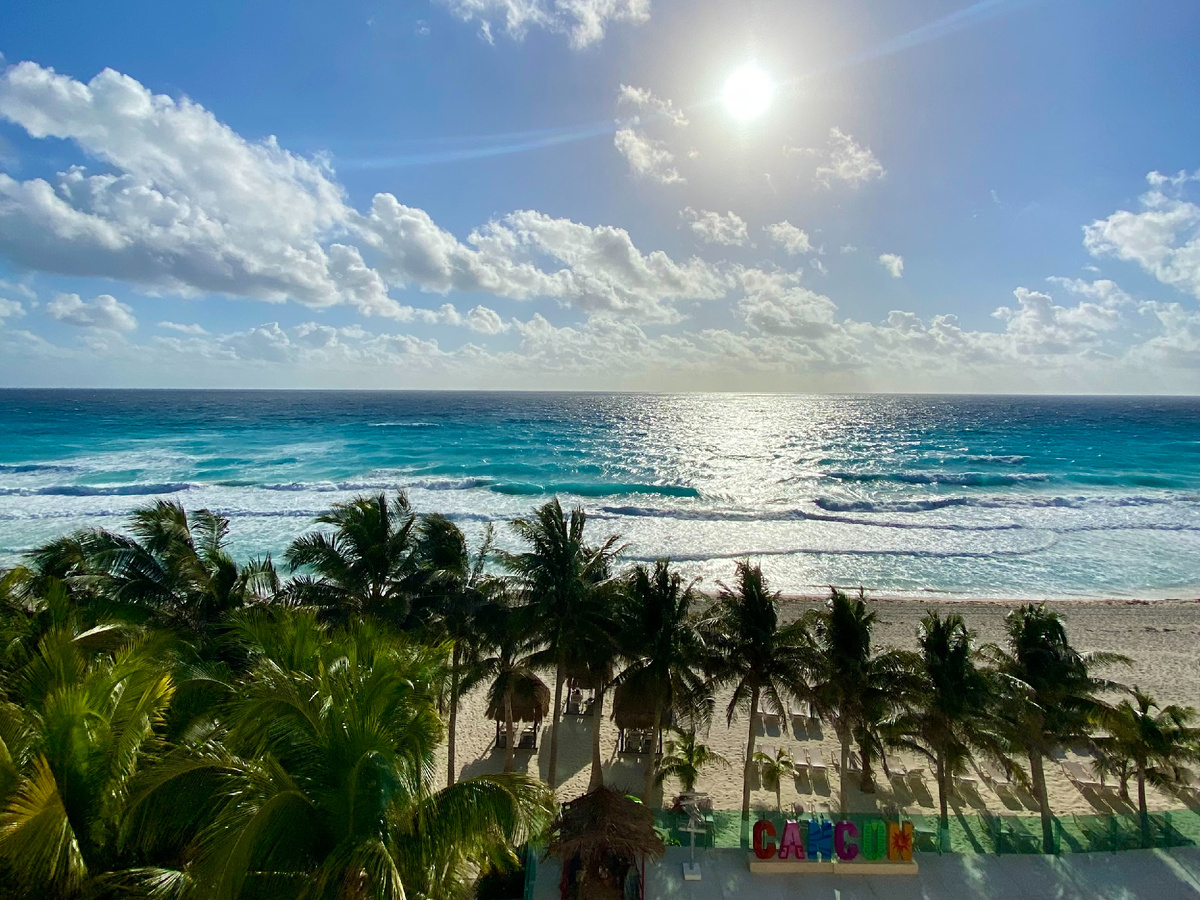 Канкун, вид с балкона отеля
